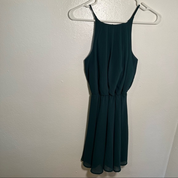 Miami Sleeveless Fit & Flare Dress Green - Picture 2 of 10